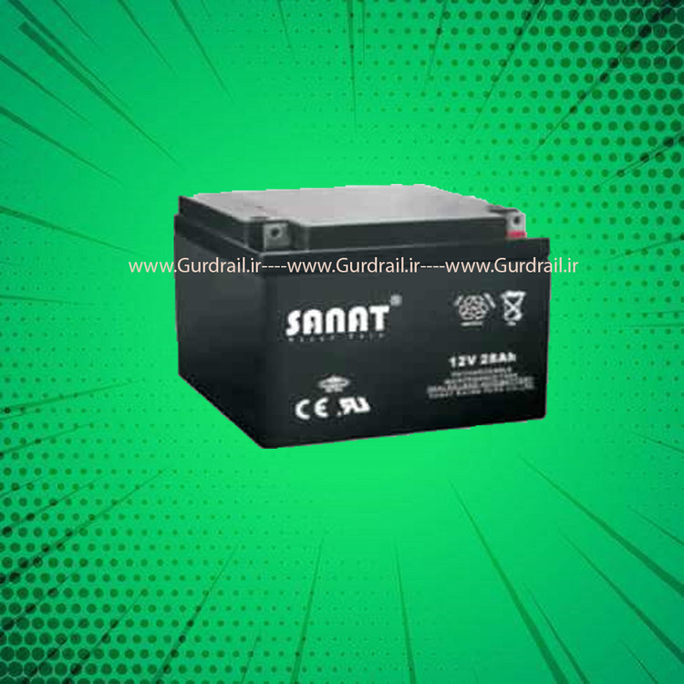 باتری 12 ولت28 آمپر صنعت