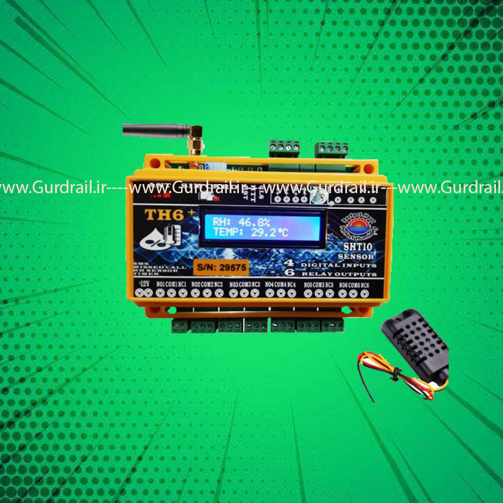 کنترل کننده دما و رطوبت هوشمند سیم کارتی