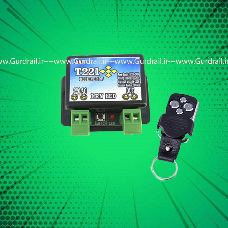 ریموت کنترل و گیرنده 1 کانال مدل T220R