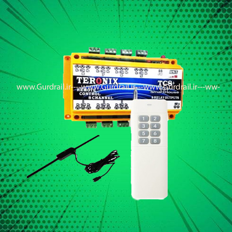 ریموت و گیرنده 8 کانال