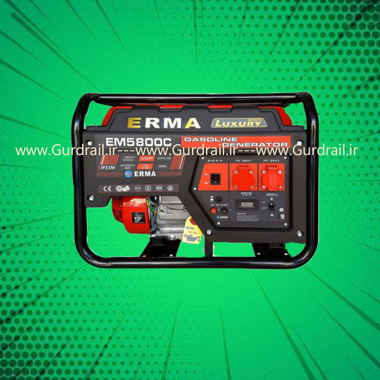 موتور برق ارما مدل ERMA EM5800 بنزینی توان 2.8 کیلو وات