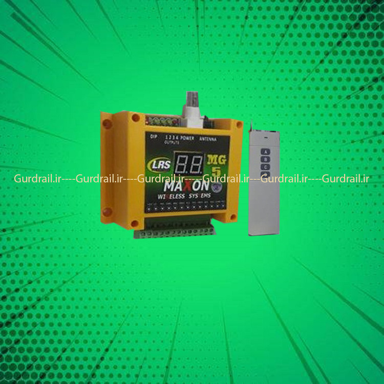 ریموت و گیرنده 4 کانال صنعتی مدل MG5