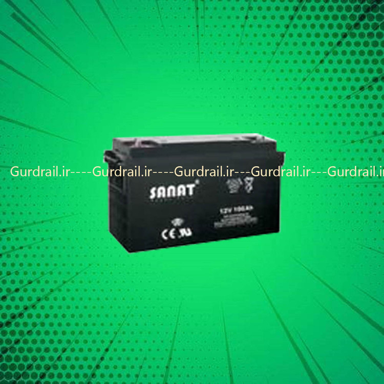 باتری یو پی اس 12 ولت 100 آمپر برند صنعت