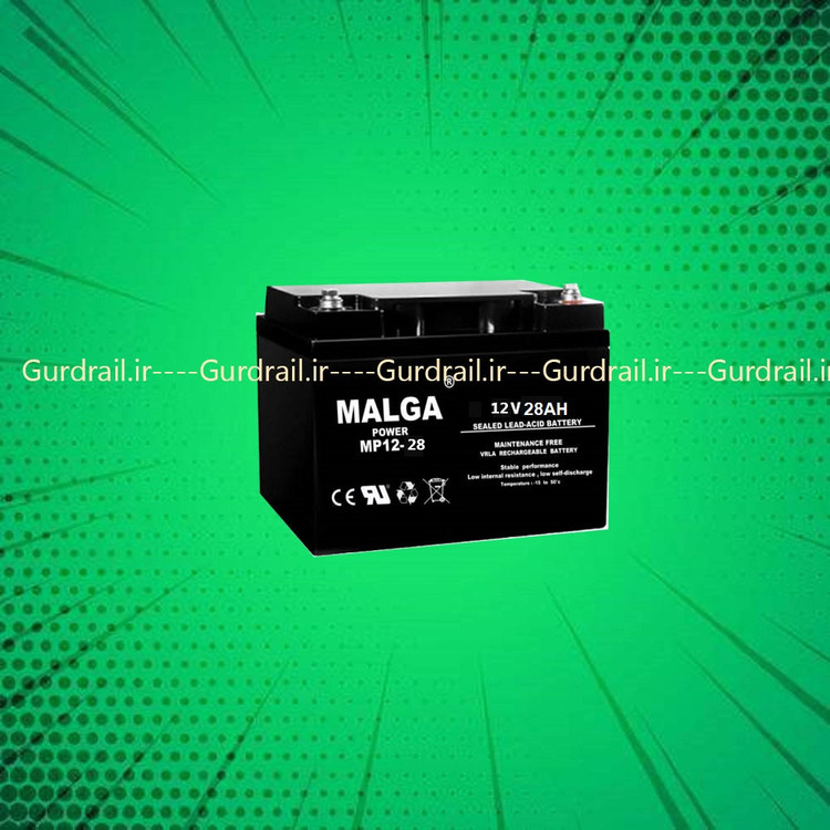 باتری یوپی اس 12ولت 28 آمپر MALGA POWER